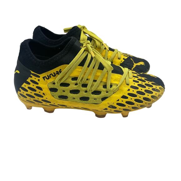 Puma Future 5.3 NetFit FG AG Soccer Cleats Yellow Kids Youth 3.5 - Picture 1 of 8
